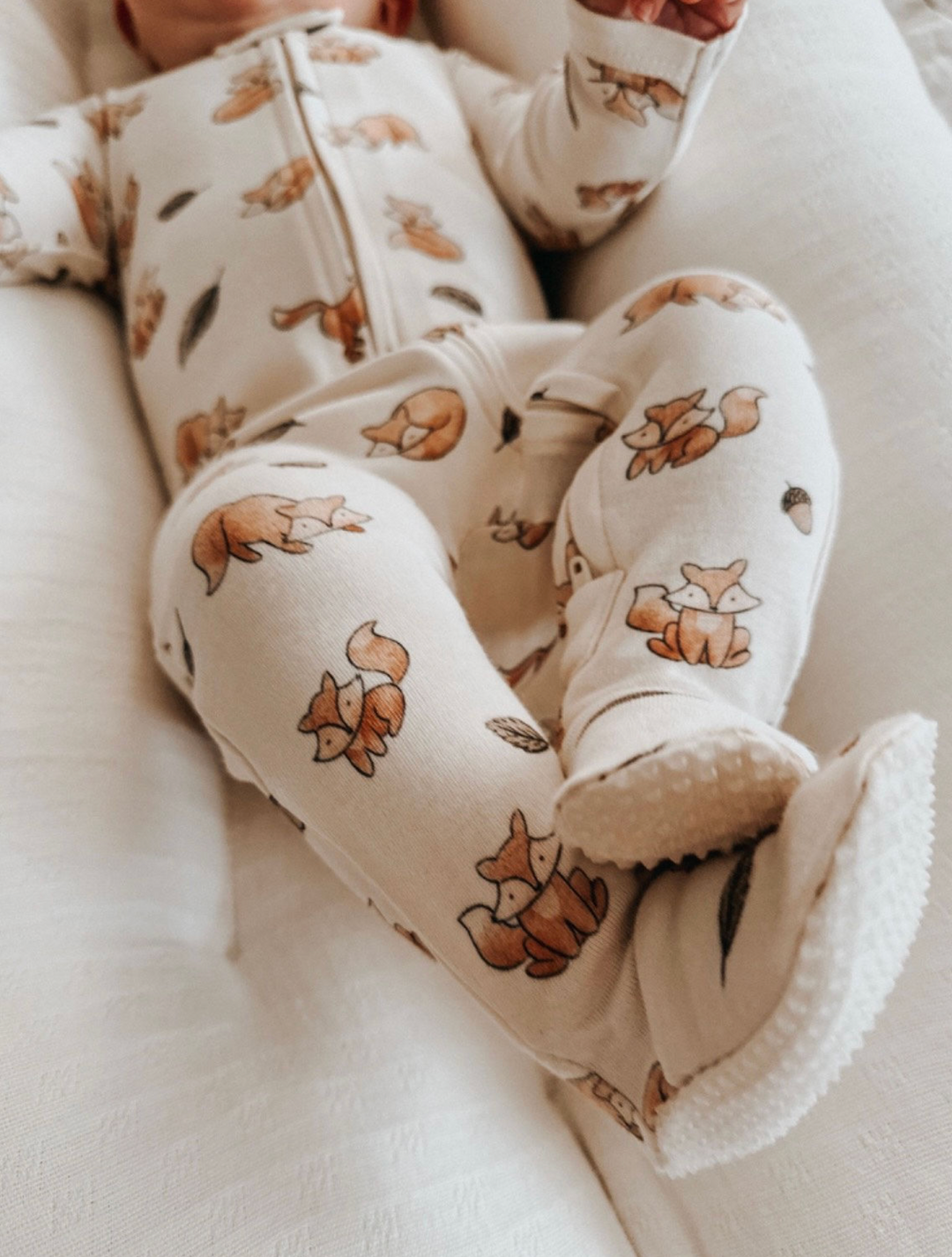 Baby Zipper Footie PJs, Foxy