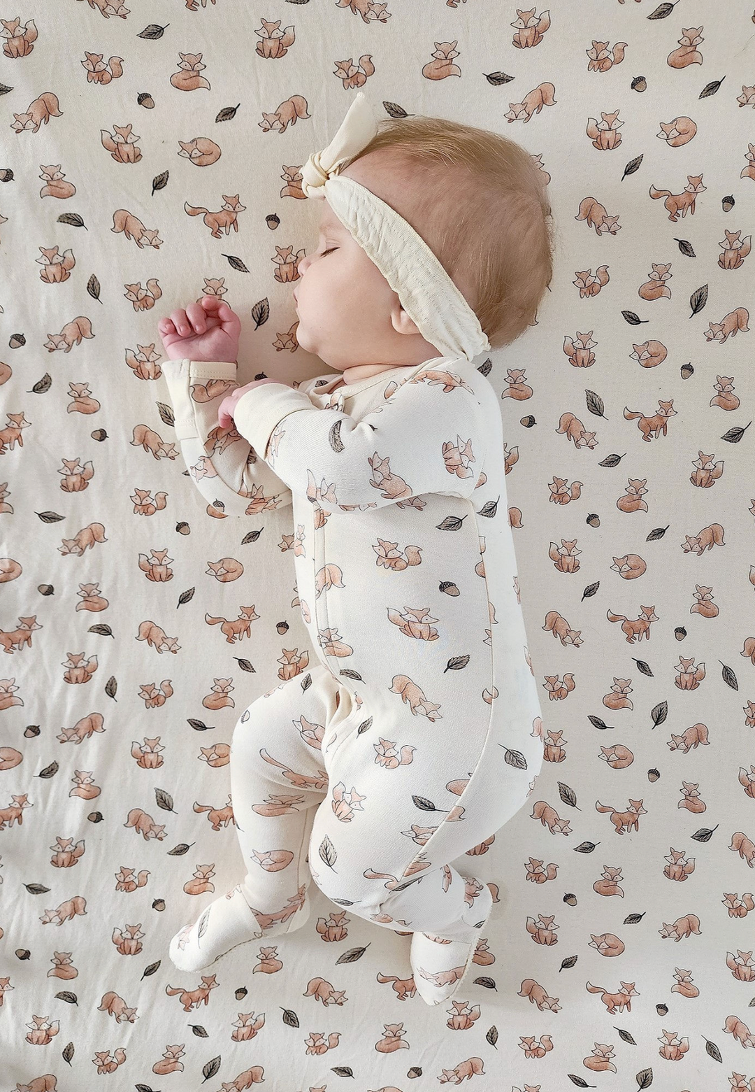 Baby Zipper Footie PJs, Foxy