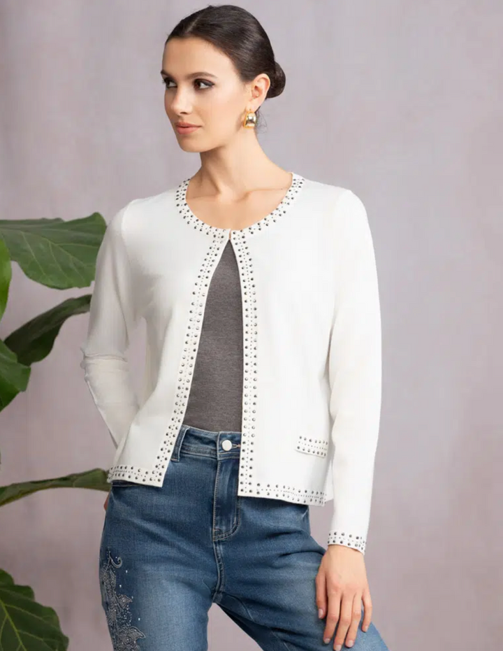 Onyx Studded Cardigan