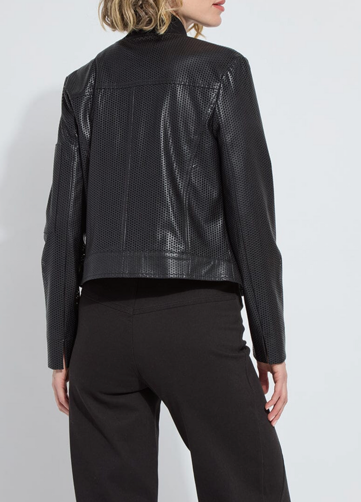 Gaia Moto Perforated Vegan Leather Jacket