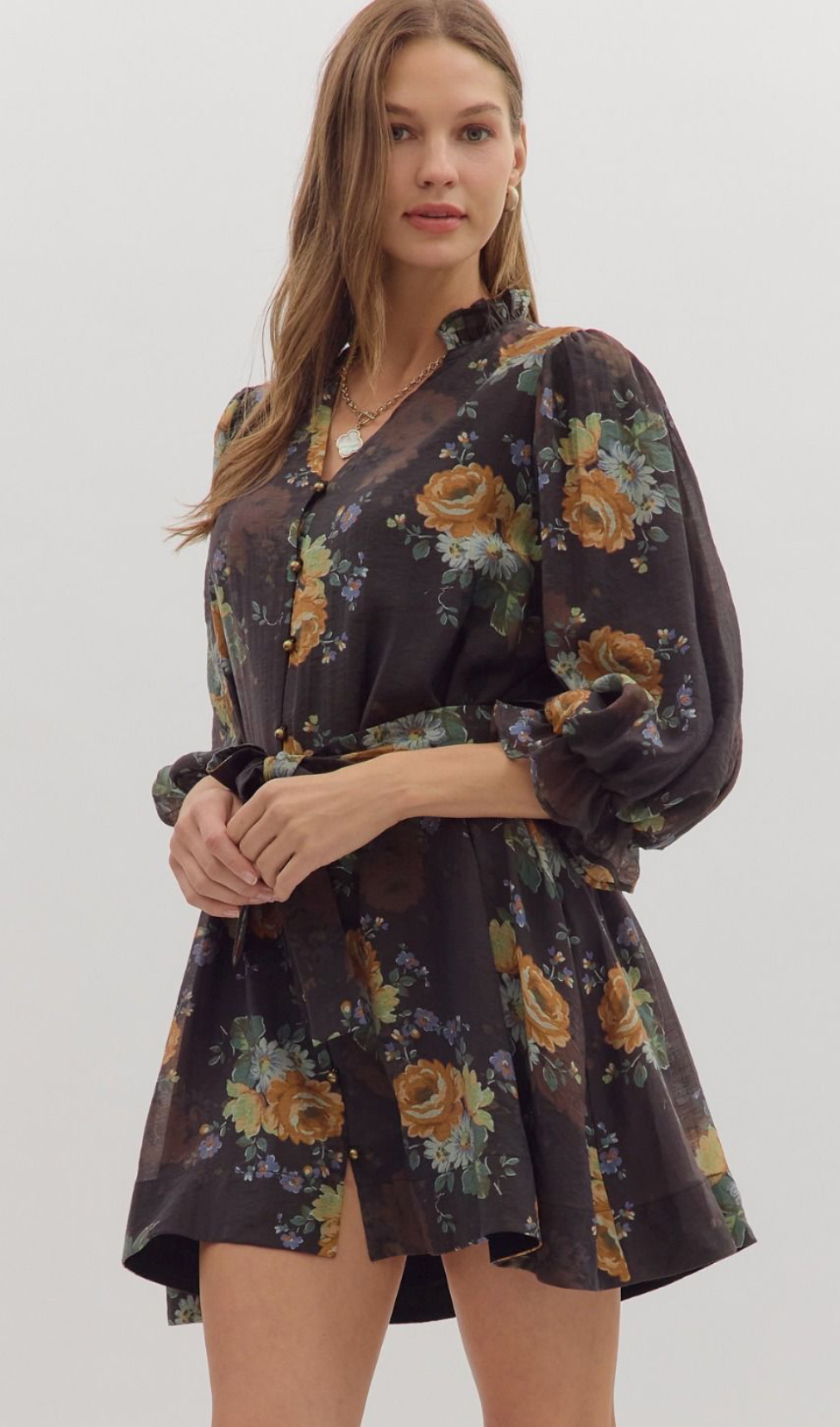 Fall for Peonies Dress