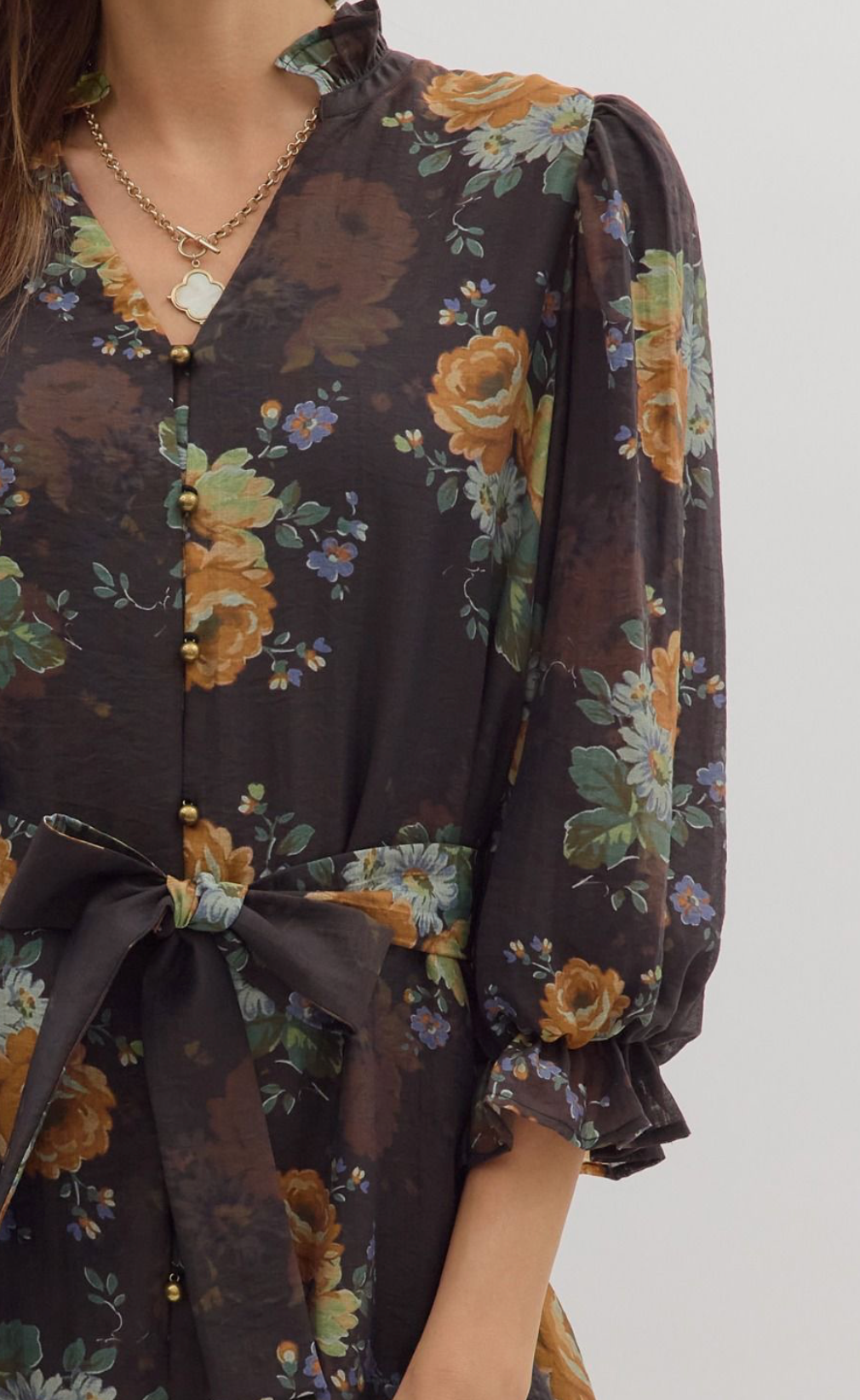 Fall for Peonies Dress