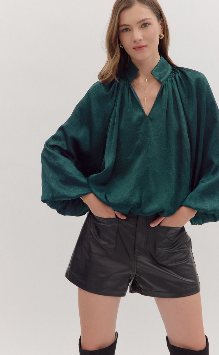 Fall Romance Satin Top