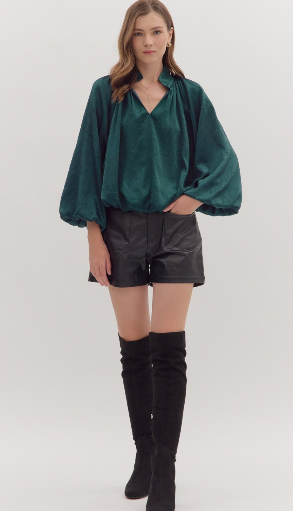 Fall Romance Satin Top