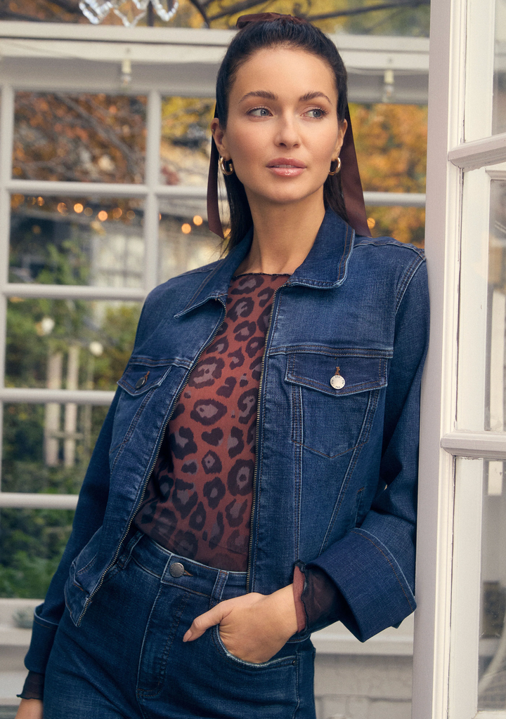 Bonfire Blues Zip Denim Jacket, Final Sale