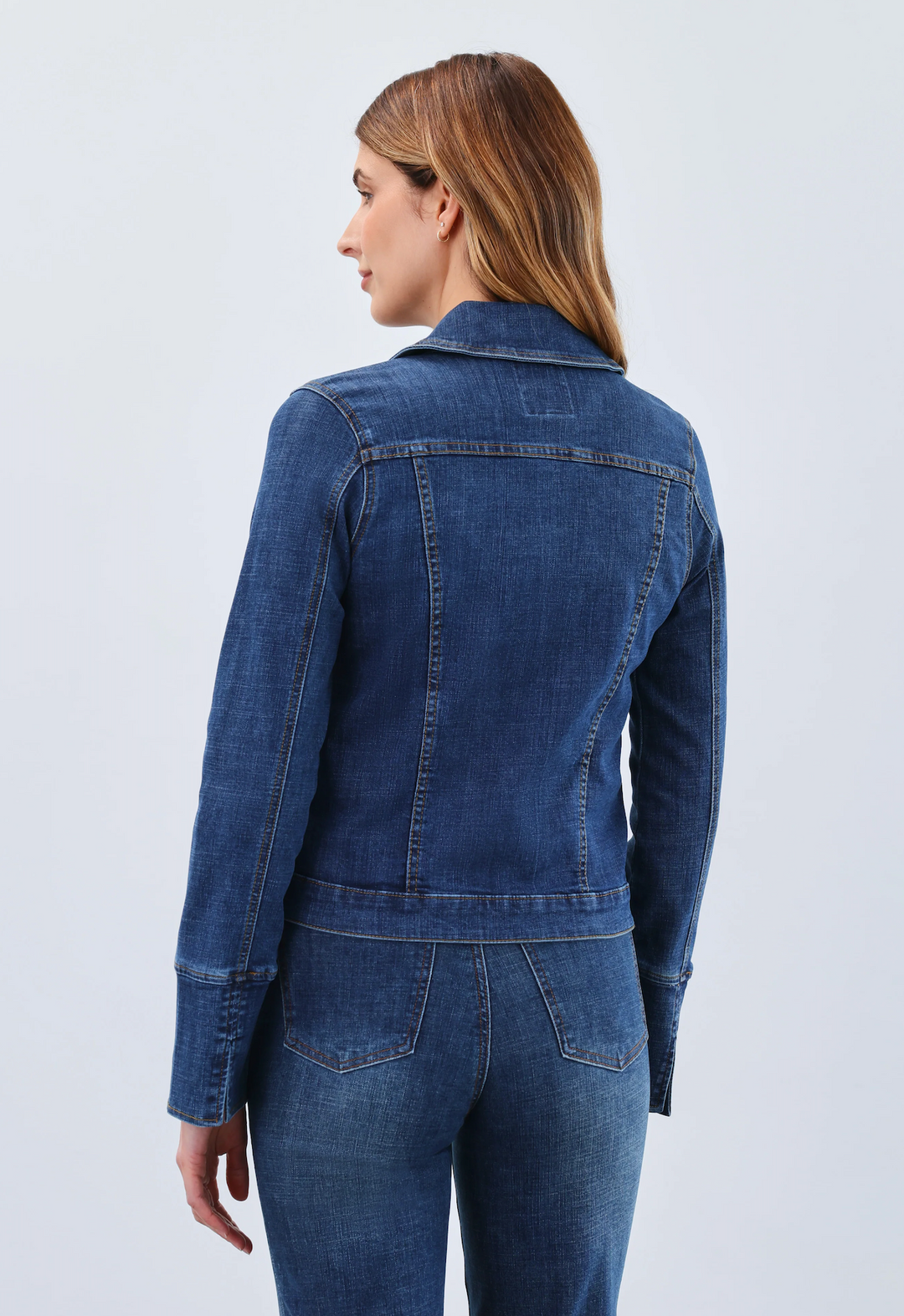 Bonfire Blues Zip Denim Jacket, Final Sale