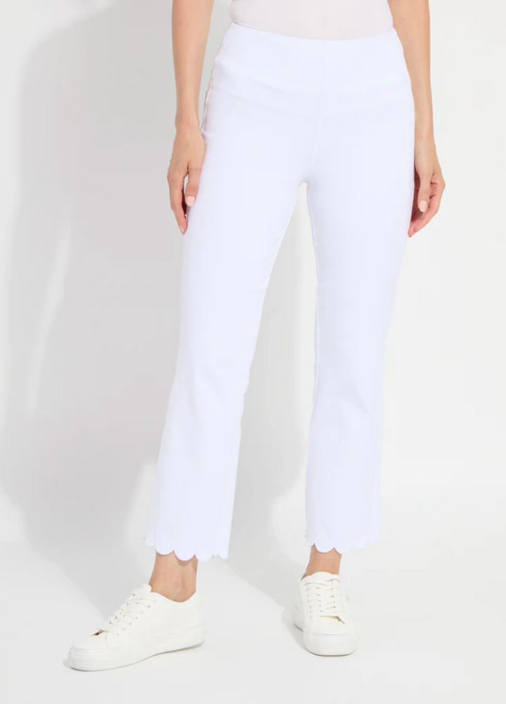 Scallop Edge Ankle Baby Bootcut Pant