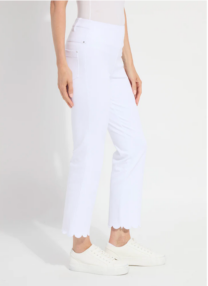 Scallop Edge Ankle Baby Bootcut Pant