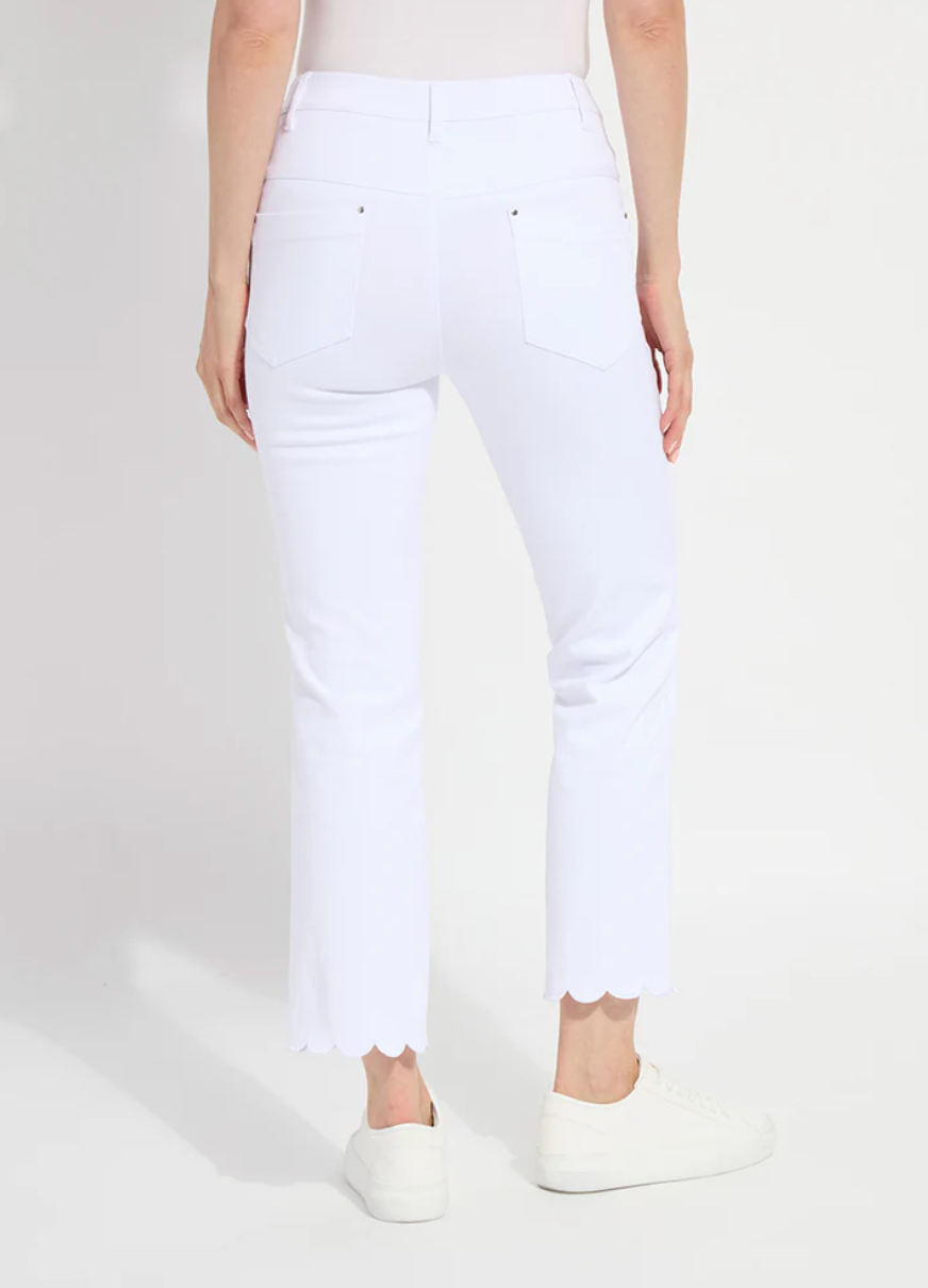 Scallop Edge Ankle Baby Bootcut Pant