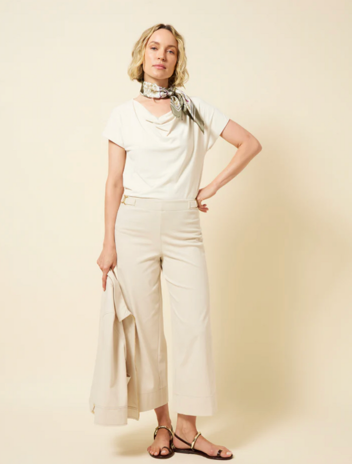 Chino Chic Wide Leg Crop