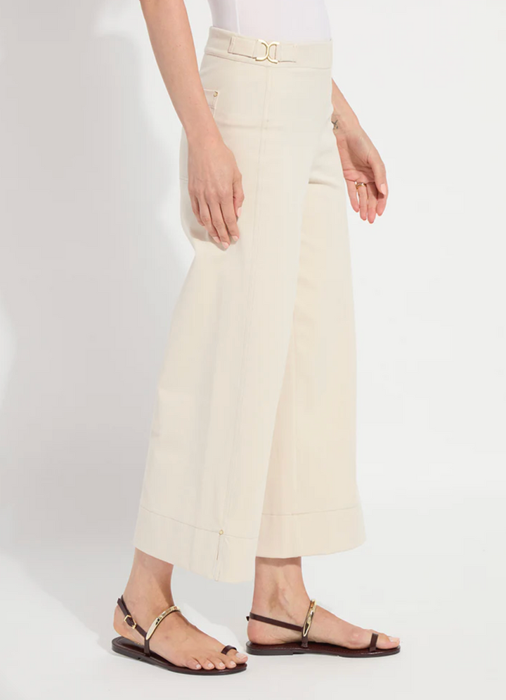 Chino Chic Wide Leg Crop