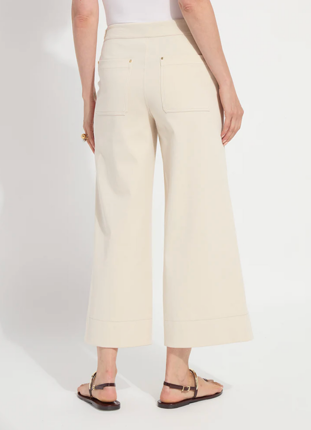 Chino Chic Wide Leg Crop