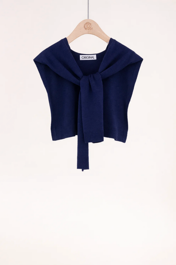 Preppy Mock Sweater Shawl