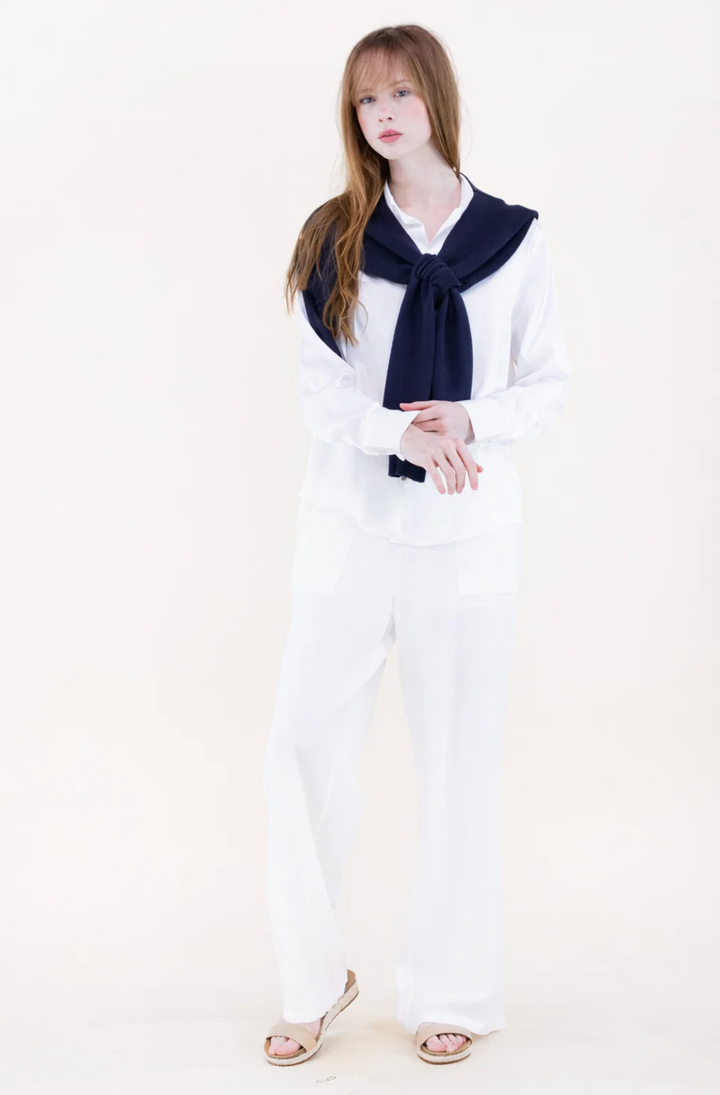 Preppy Mock Sweater Shawl