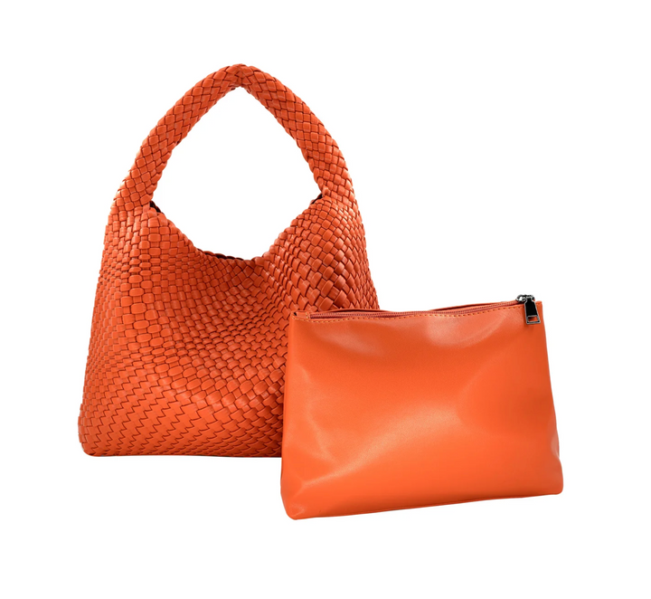 It Girl Woven Bucket Bag
