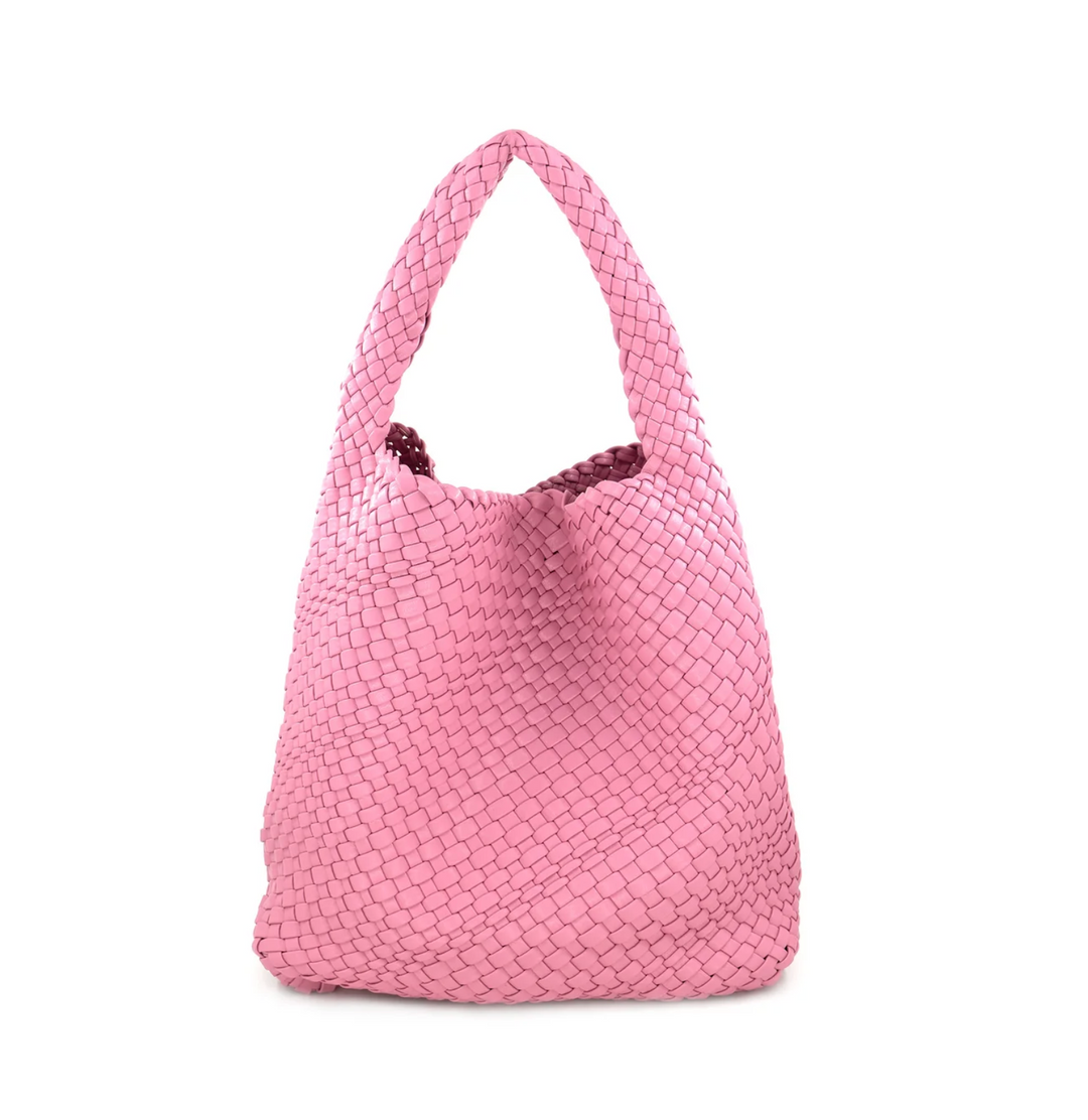 It Girl Woven Bucket Bag