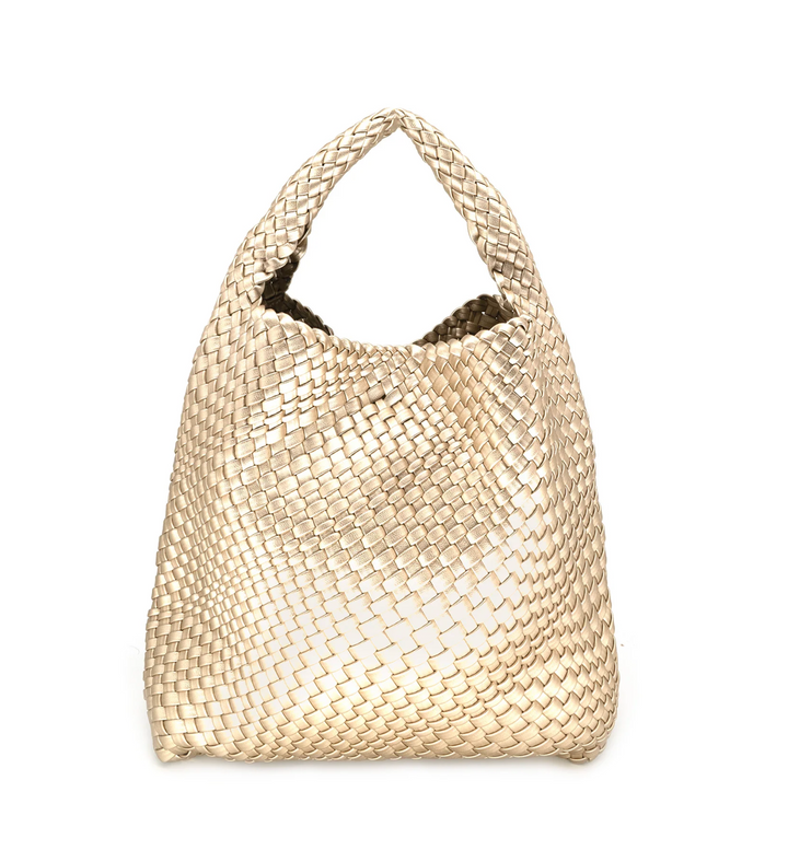 It Girl Woven Bucket Bag