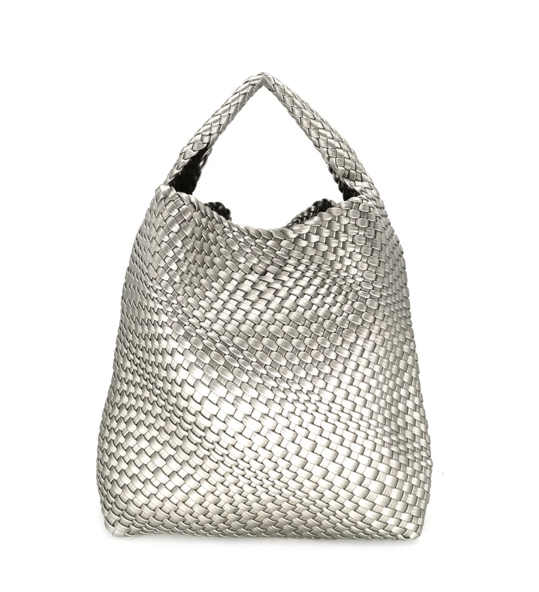 It Girl Woven Bucket Bag