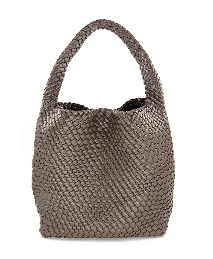 It Girl Woven Bucket Bag