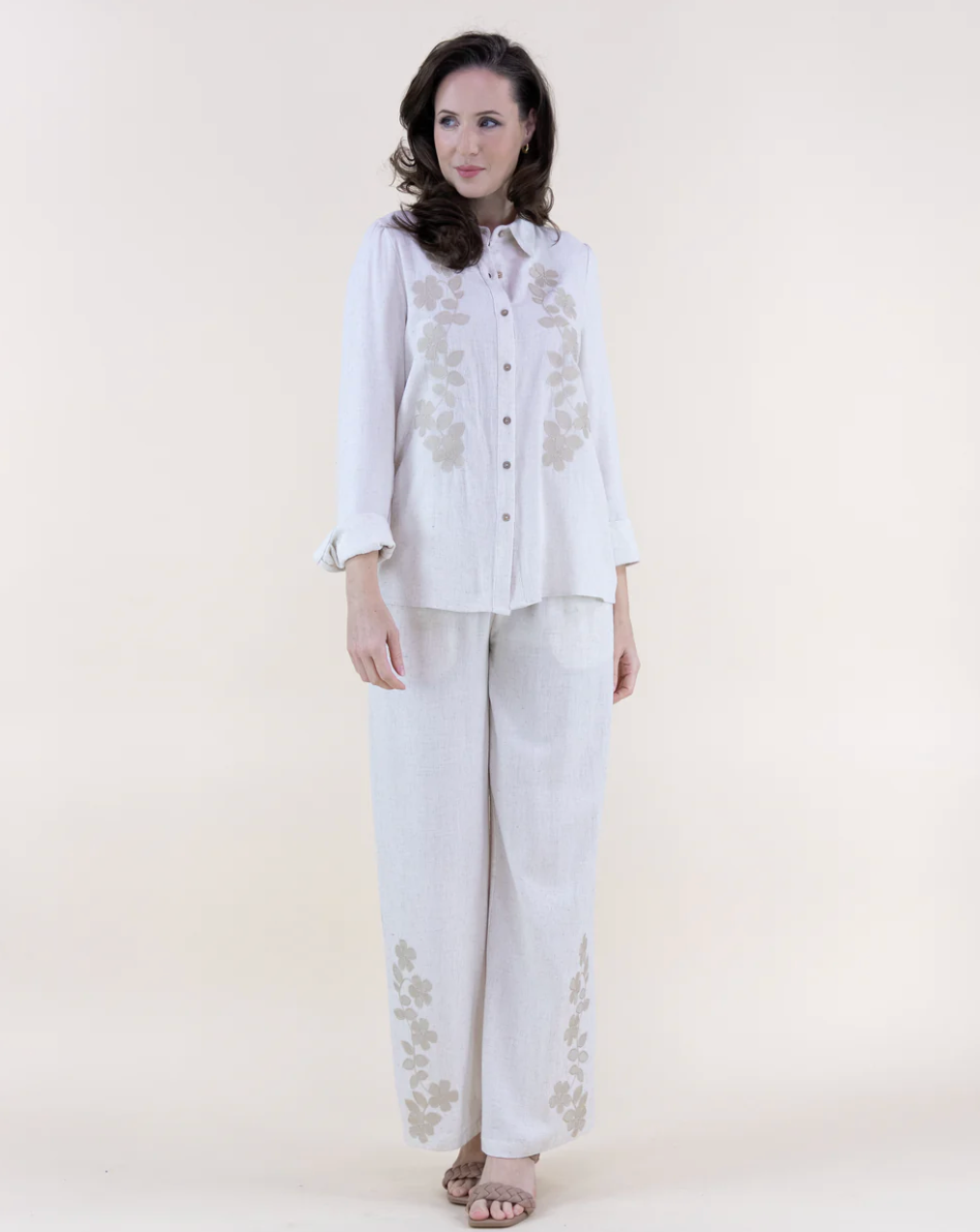 Wild Shoreline Floral Pant