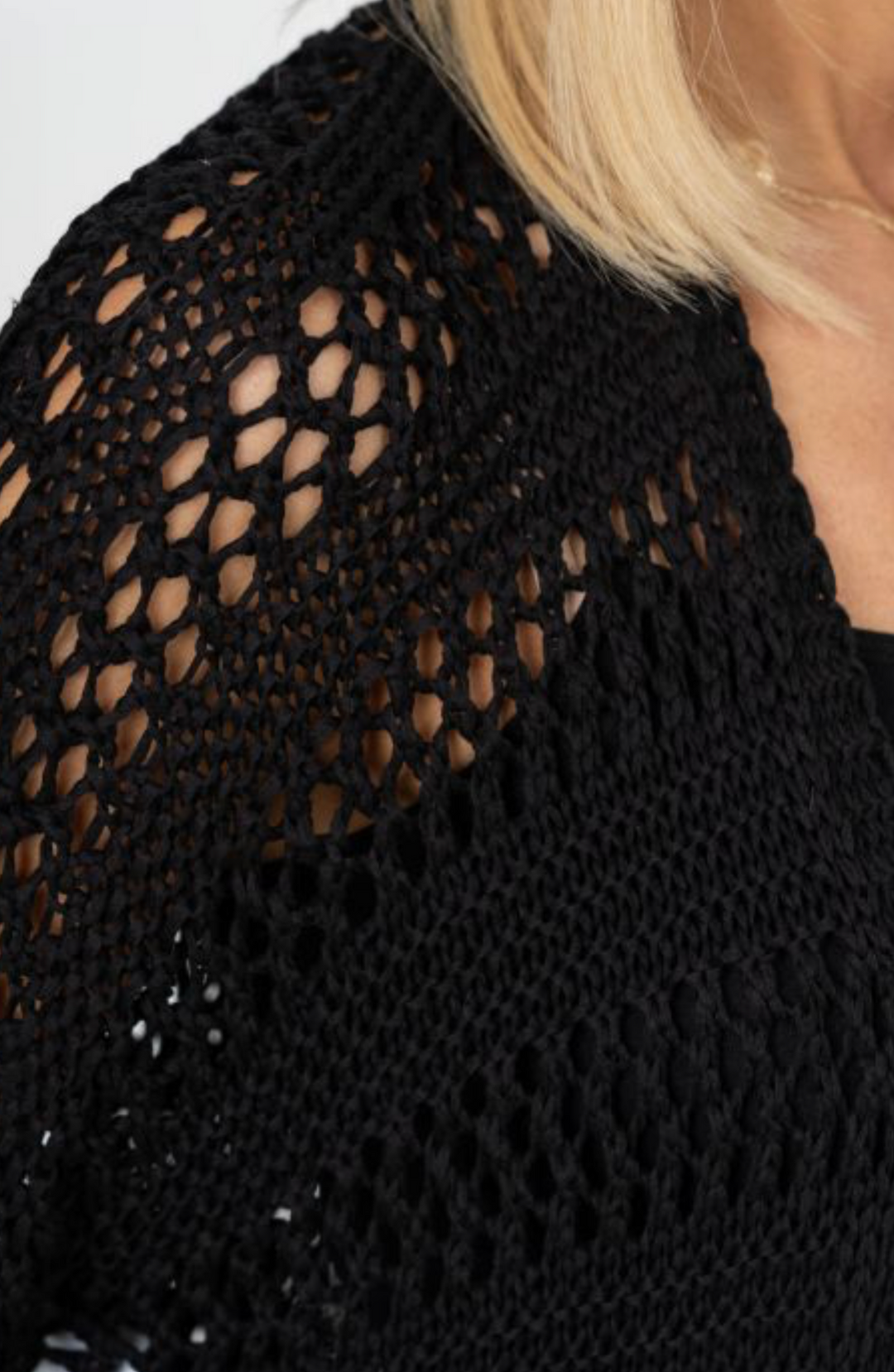 Collette Crochet Cardigan, One Size