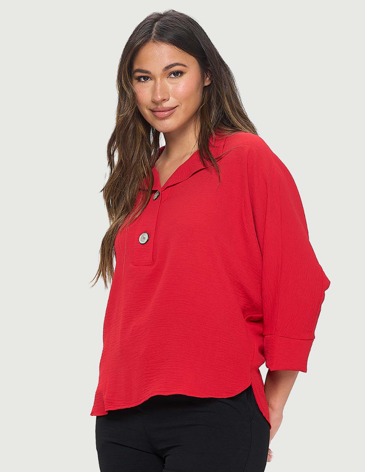 Easy Breezy Button Top
