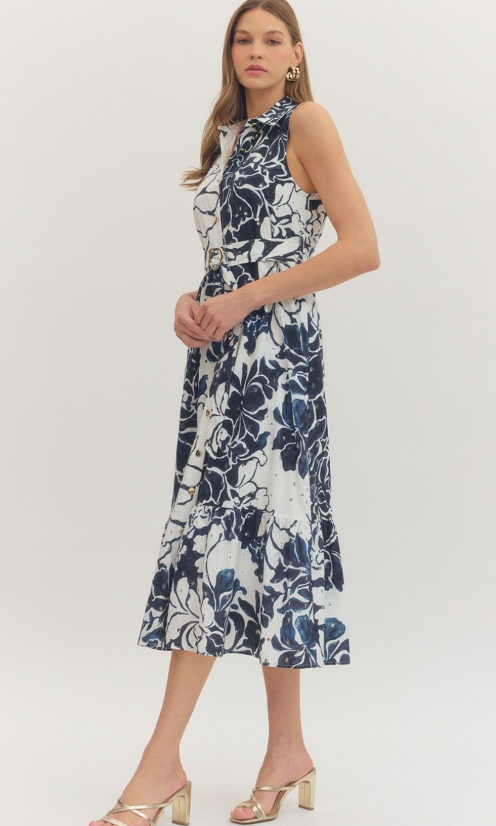 Blue Harbor Midi Dress