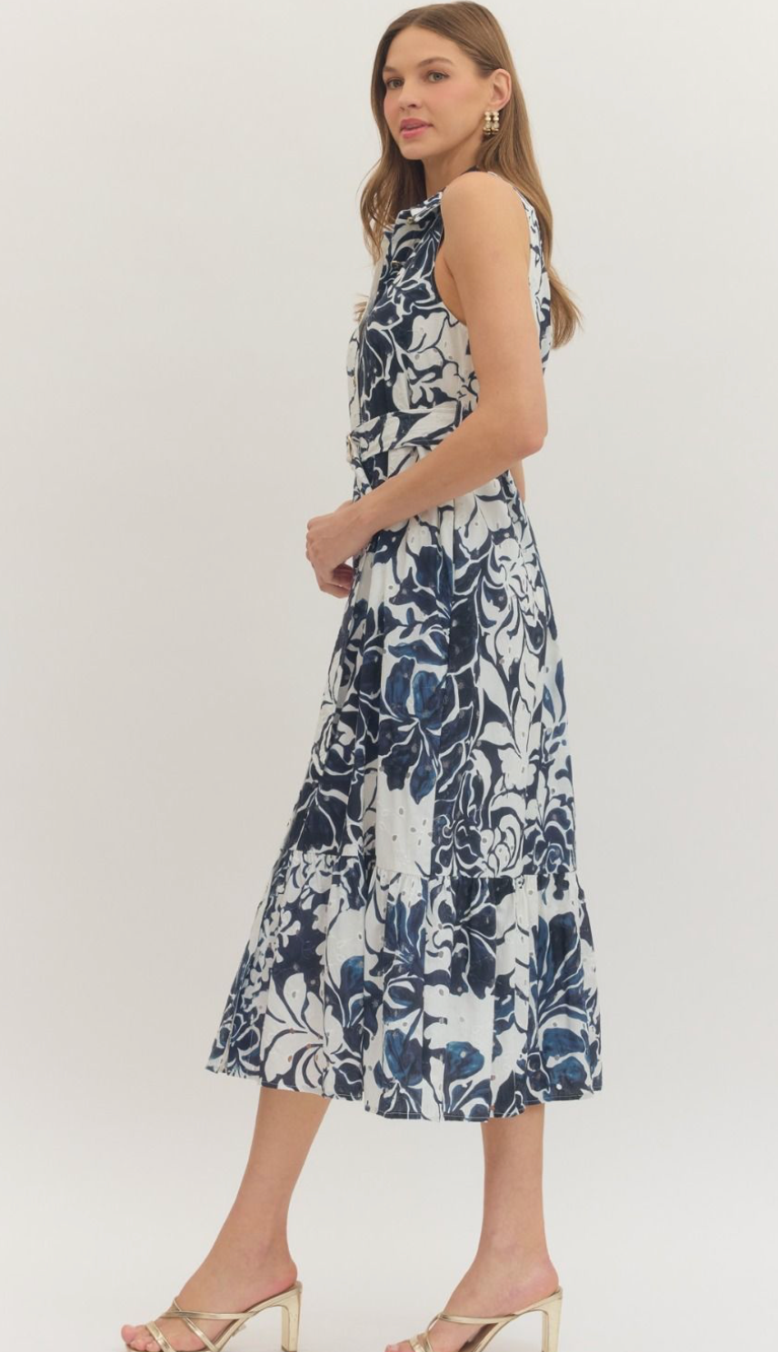 Blue Harbor Midi Dress