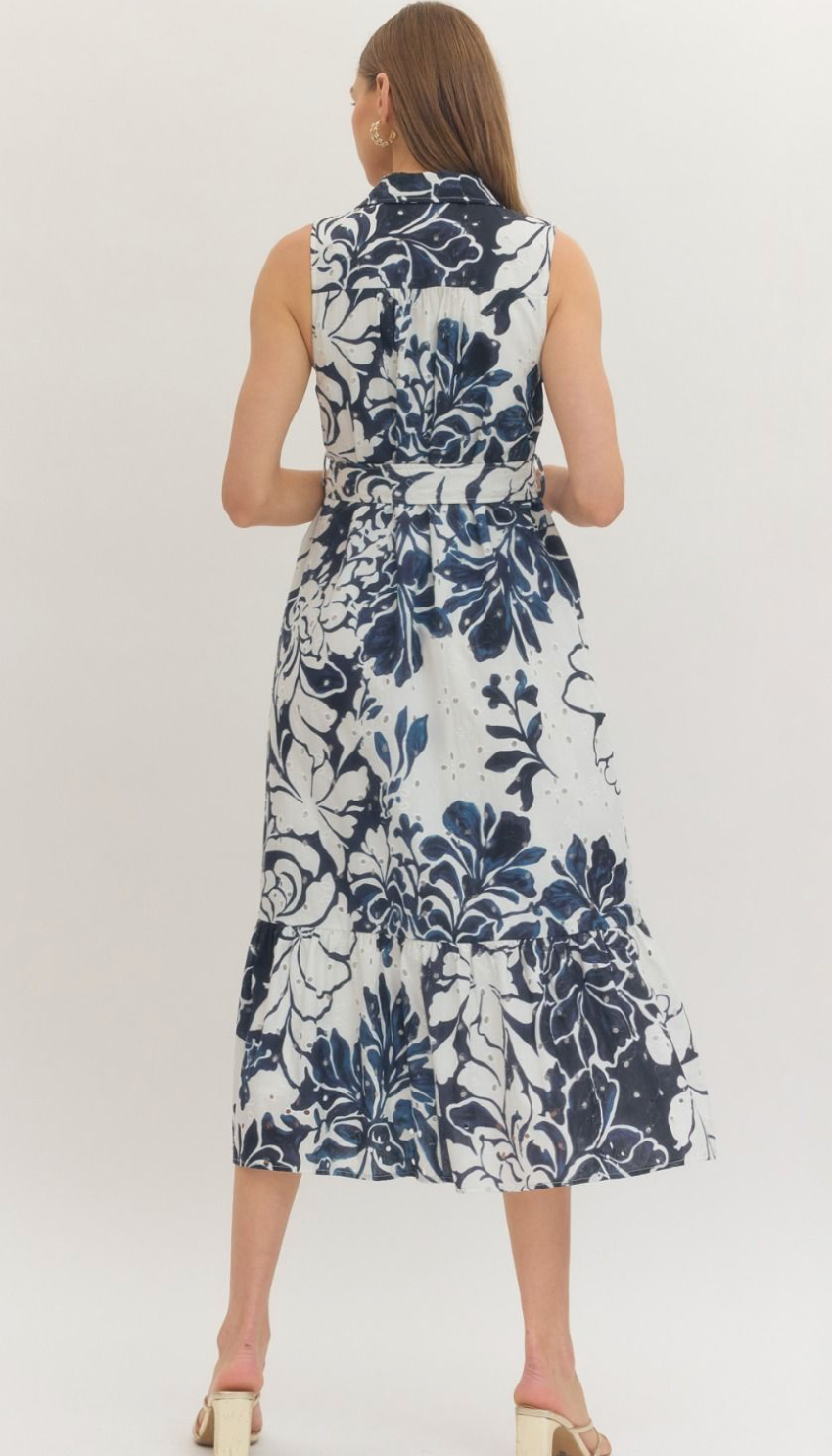 Blue Harbor Midi Dress