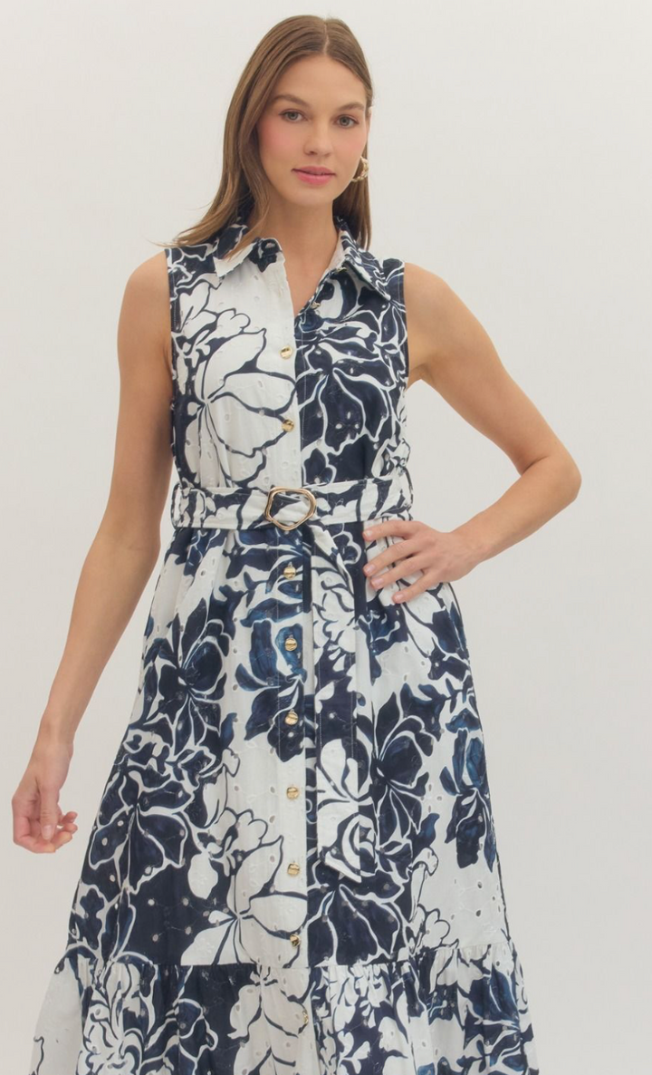 Blue Harbor Midi Dress