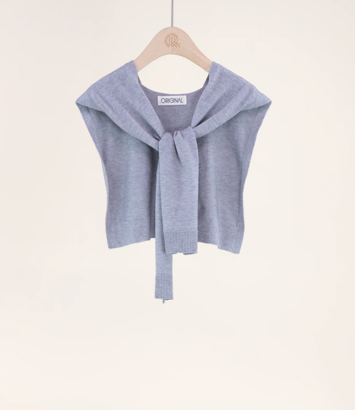 Preppy Mock Sweater Shawl