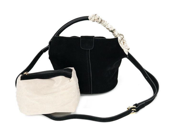 Sienna Suede Bucket Bag