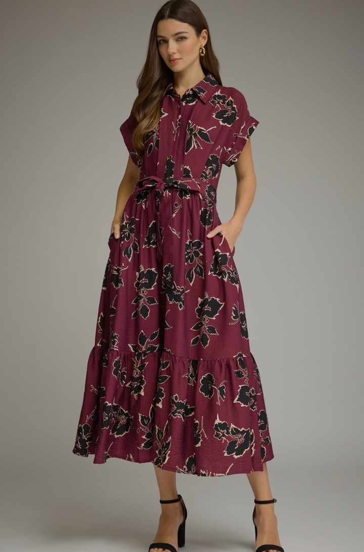 Autumn Bloom Maxi Dress