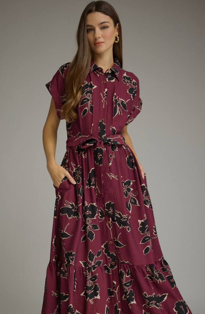 Autumn Bloom Maxi Dress