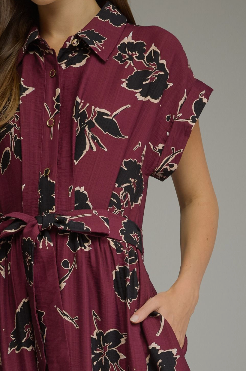 Autumn Bloom Maxi Dress