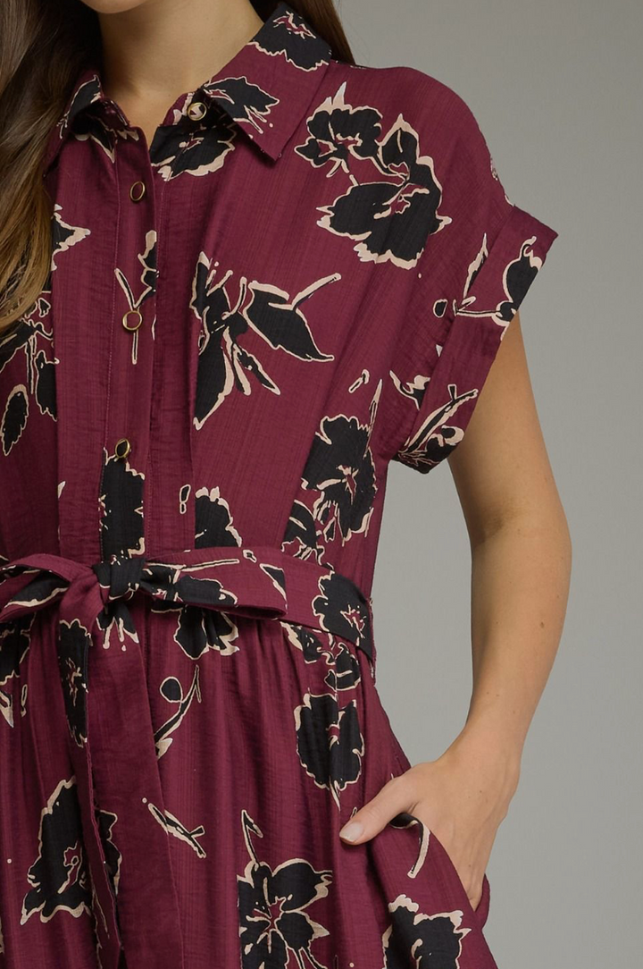 Autumn Bloom Maxi Dress