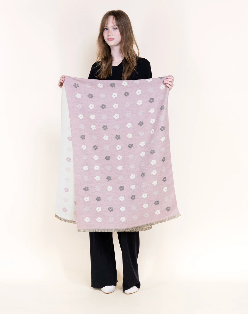 Petite Petunia Scarf in pink by Original, front view