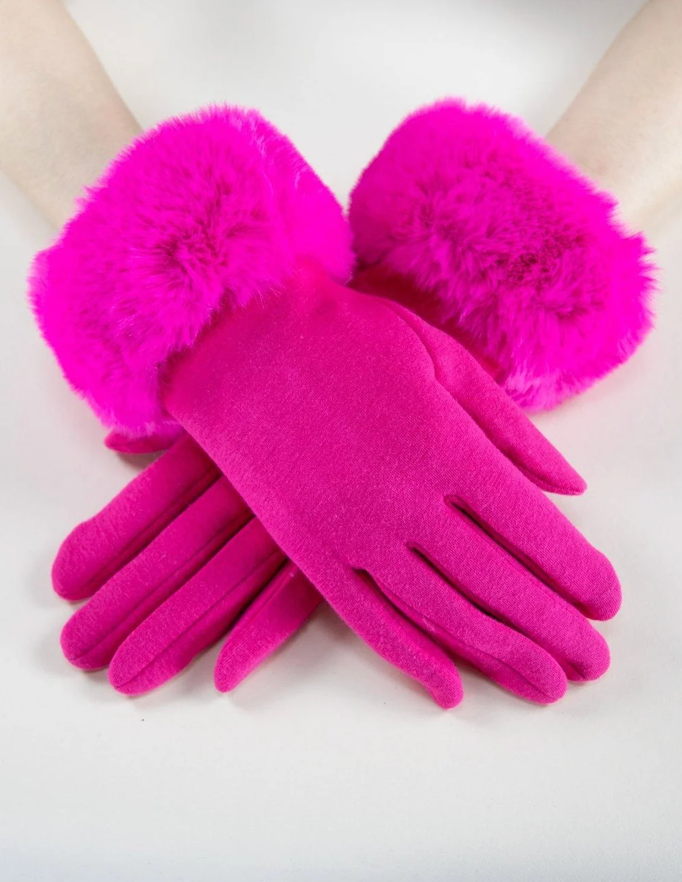 Fuchsia Freeze Gloves in fuchsia by Original, front view