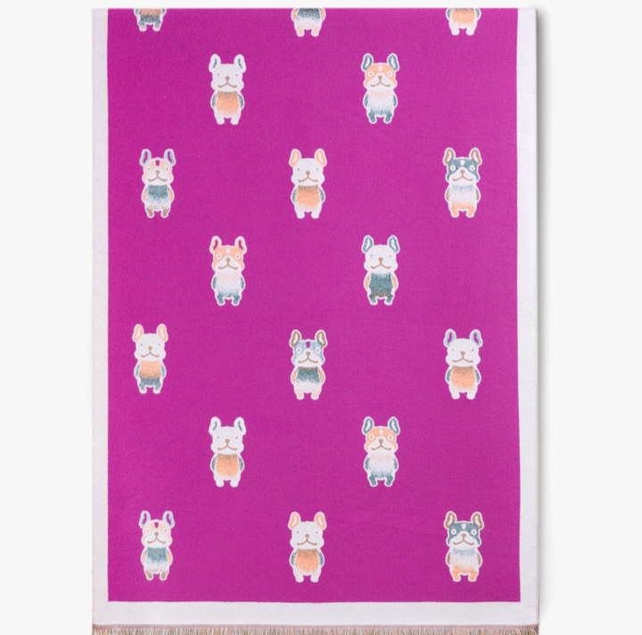 Frenchy Scarf in fuchsia by Original, front view