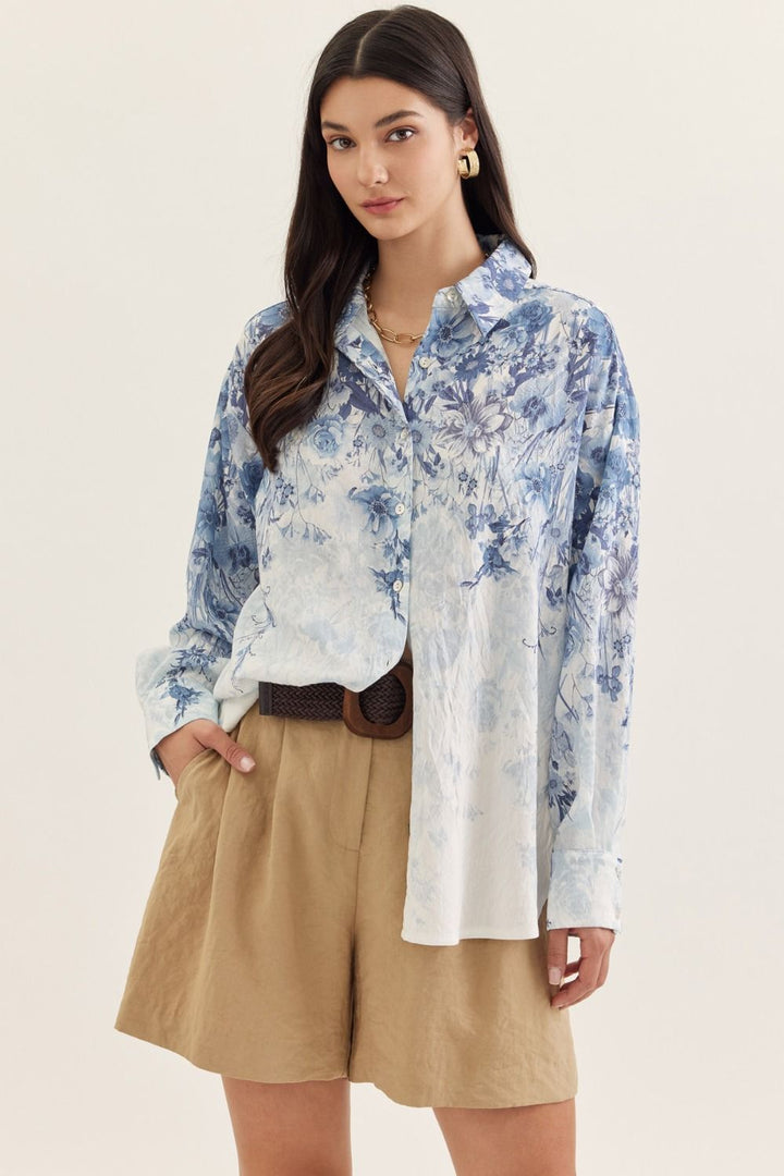 Forget Me Not Floral Top