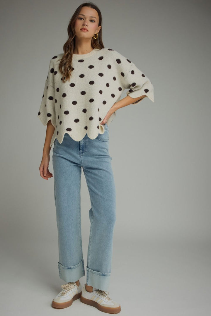 Sweet Spot Scallop Sweater