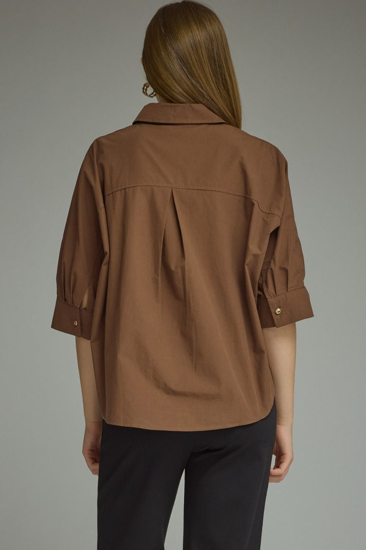 Brandy Button Top