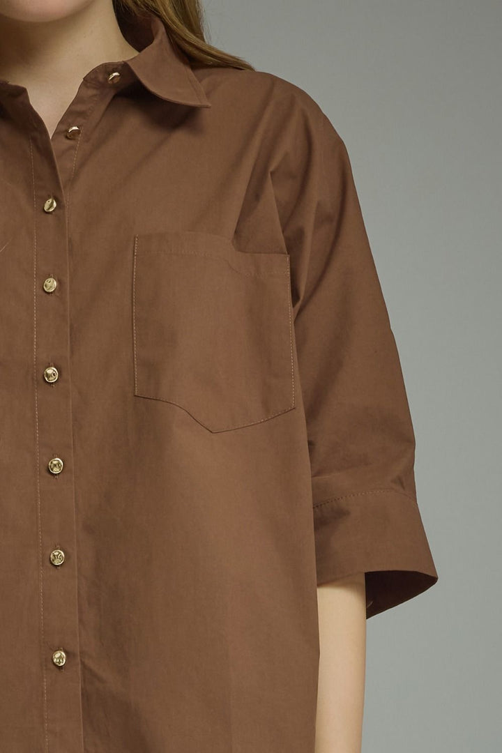 Brandy Button Top