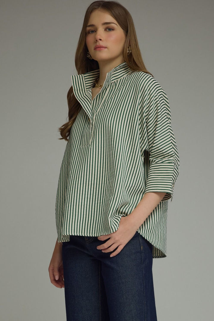Susan Stripe Blouse
