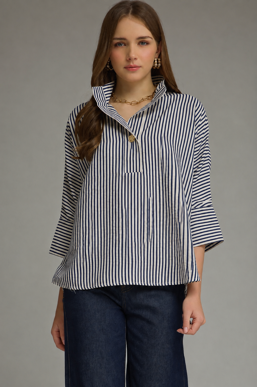Susan Stripe Blouse