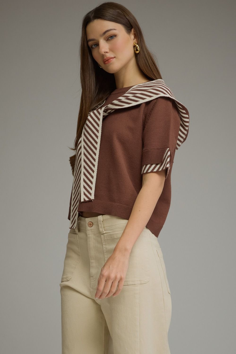 Chestnut Charm Sweater
