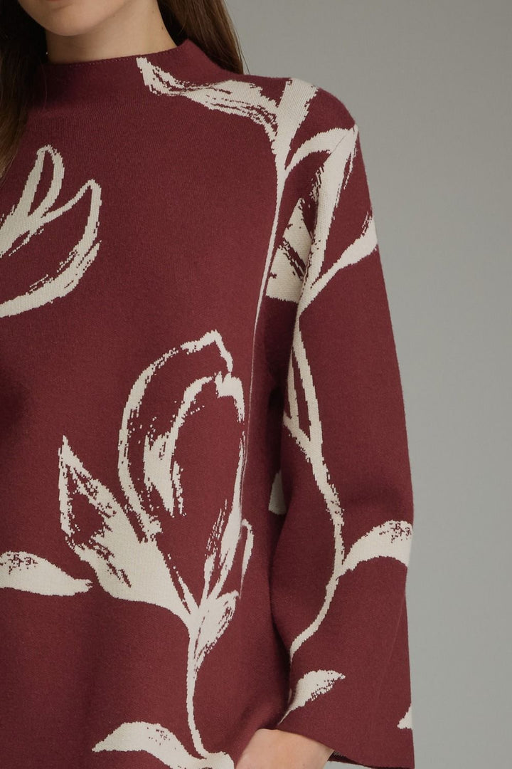 Floral Motif Sweater