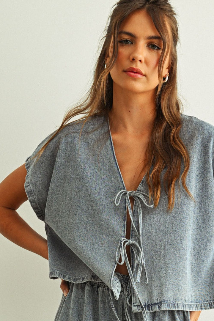 Desert Denim Blouse