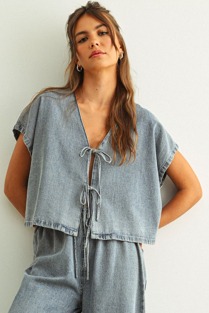Desert Denim Blouse