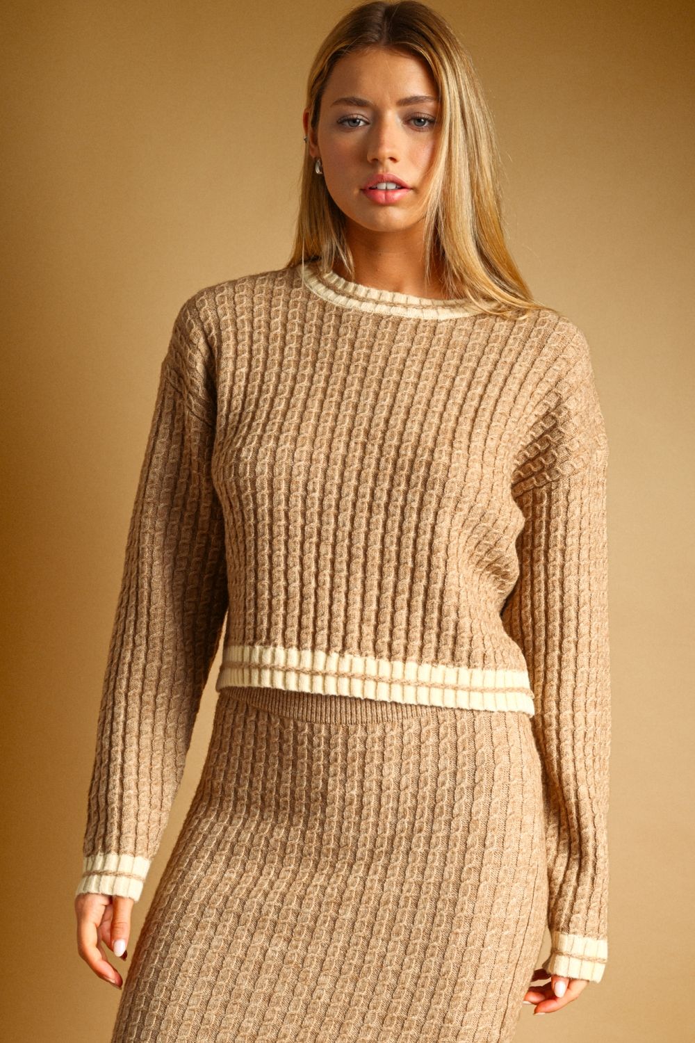 Audra Cable Knit Sweater